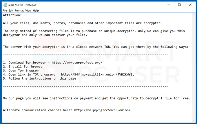 Remove BitRansomware Ransomware