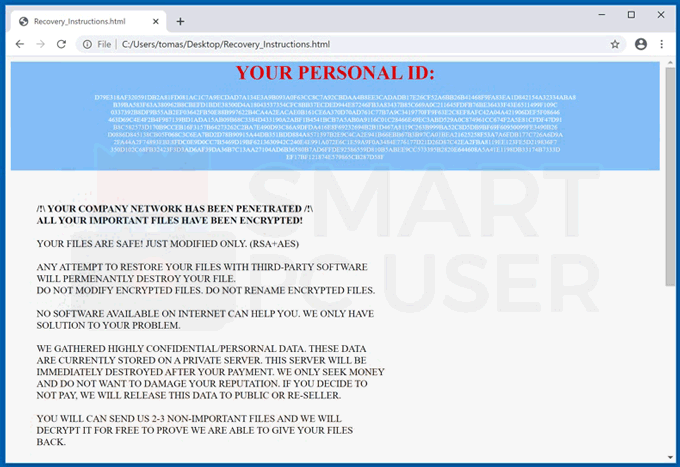 Remove Deadfiles Ransomware
