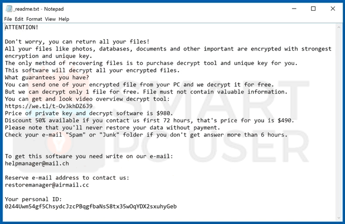Uninstall Nile Ransomware