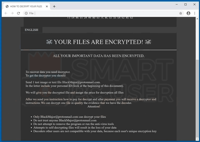 Uninstall Pants Ransomware 