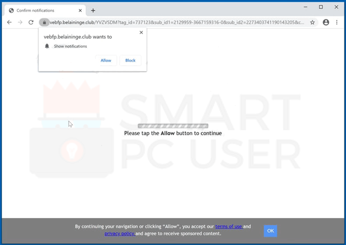 Remove Belaininge.club Redirects 