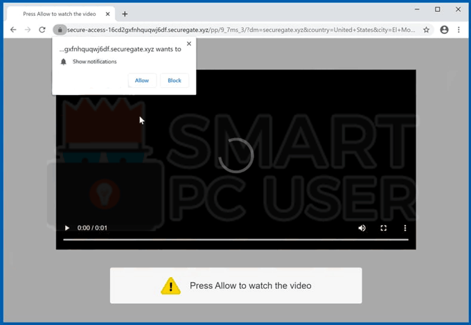 Remove Securegate.xyz Pop-ups